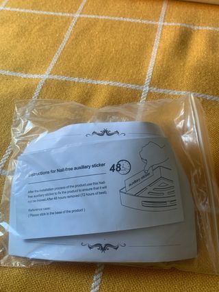 Estante de ducha blanco sin taladro (dos unidades)