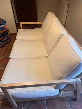 Sofá Ikea Lillberg madera estilo nórdico