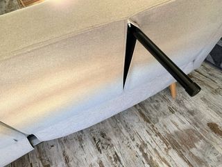 Sofá cama 3 plazas beige/gris