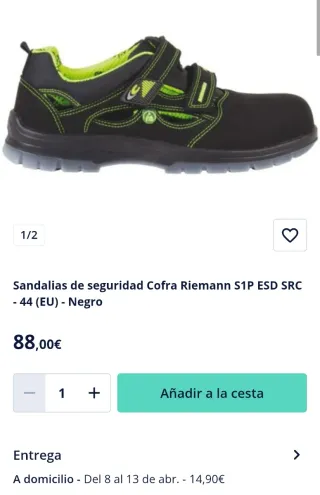 Sandalias Cofra RIEMAN ESD S1 (entrega  Barcelona)