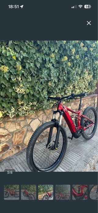 Bicicleta Eléctrica Giant Roja