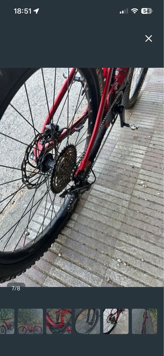 Bicicleta Eléctrica Giant Roja