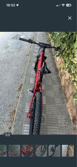 Bicicleta Eléctrica Giant Roja
