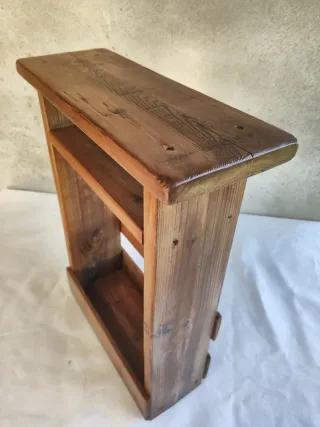 Mobiletto porta riviste in legno