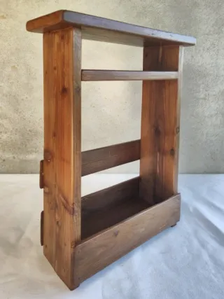 Mobiletto porta riviste in legno