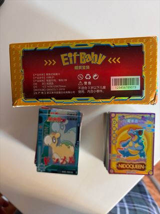 Caja y cartas Pokémon Eif Baby No Oficial.