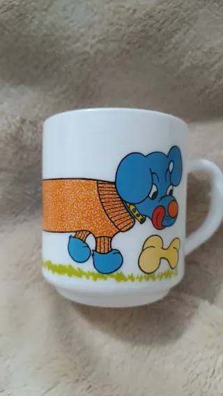 Taza Arcopal Vintage Perro Azul