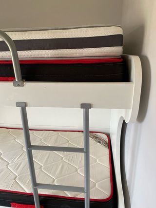 Litera triple madera y metal