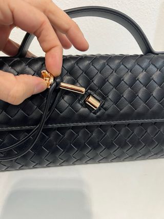 Borsa nera intrecciata