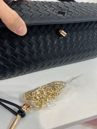 Borsa nera intrecciata