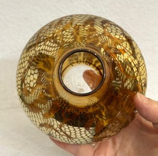 Vaso IVV in vetro dorato