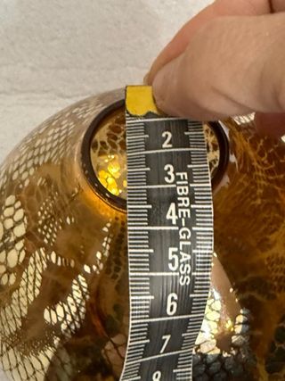 Vaso IVV in vetro dorato