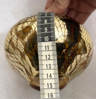 Vaso IVV in vetro dorato