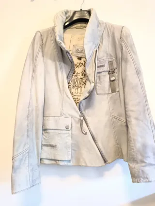 Cazadora cuero napa efecto vaquero T 40/42