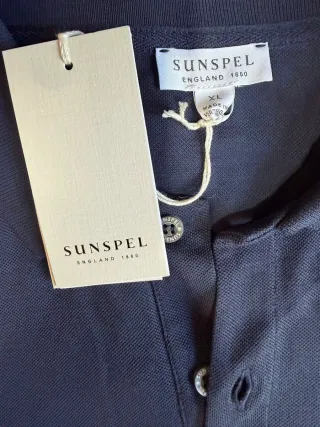 Polo Navy Sunspel