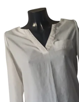 Blusa blanca manga larga
