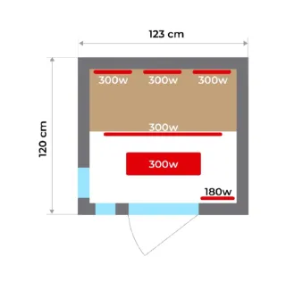Sauna infrarrojos 2 personas