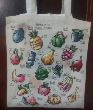 Bolsa Tote Bayas Hoenn Pokémon Pintada
