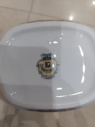 Vaso Limoges Decorato Floreale