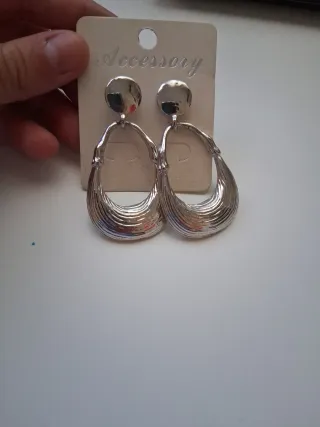 Pendientes Acero Inoxidable Plata