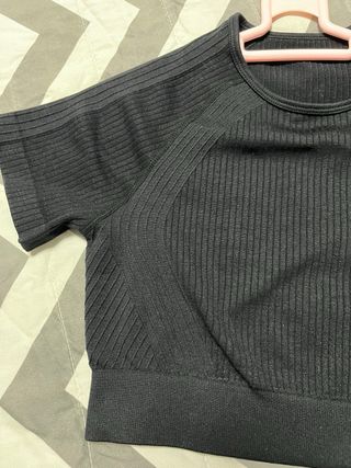 Camiseta deportiva negra mujer Talla única