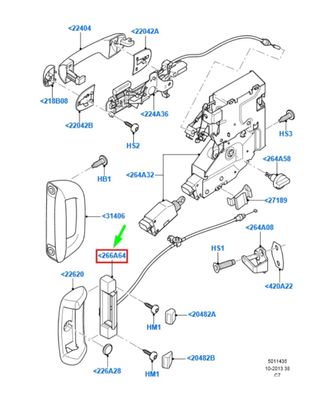 Manilla Puerta Ford Transit MK1