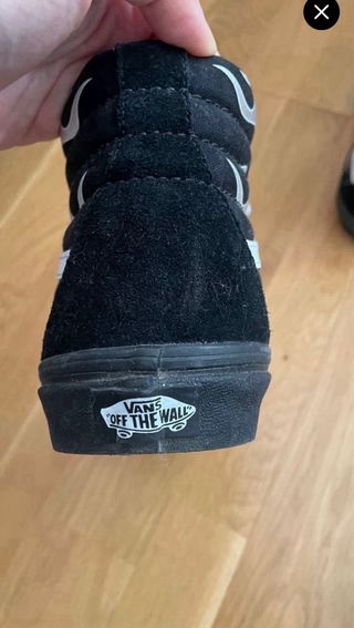 Zapatillas Vans altas fuego plateado