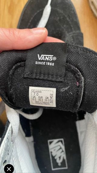 Zapatillas Vans altas fuego plateado