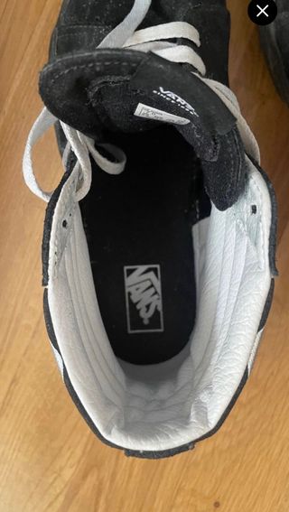 Zapatillas Vans altas fuego plateado