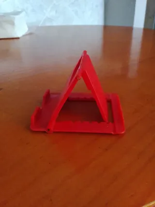 Soporte plegable para móvil rojo