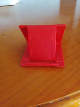 Soporte plegable para móvil rojo