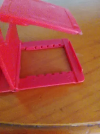 Soporte plegable para móvil rojo