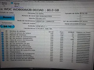 Disco Duro IDE Western Digital 80GB NUEVO