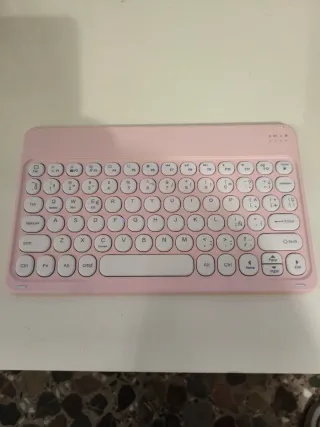 Teclado Bluetooth Inalámbrico Rosa