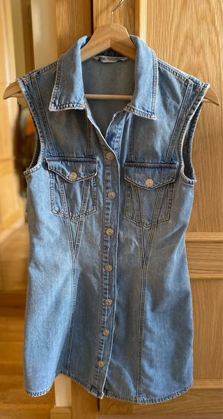 Vestido/Chaqueta Vaquera Zara Talla XS