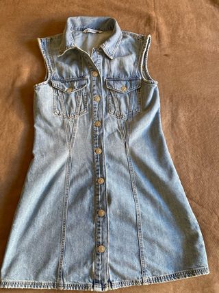 Vestido/Chaqueta Vaquera Zara Talla XS