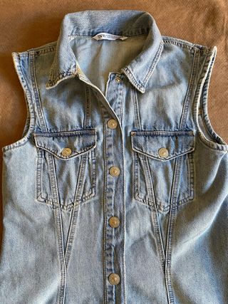 Vestido/Chaqueta Vaquera Zara Talla XS