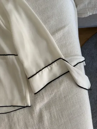 Blusa Zara Talla S Blanca