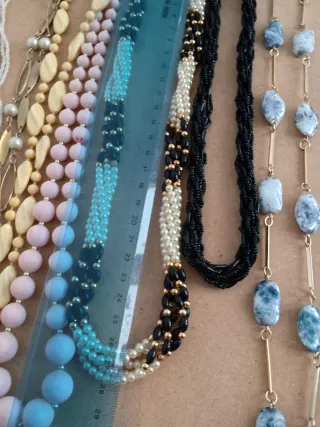 Set Collane Vintage Oro e Bianche