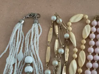 Set Collane Vintage Oro e Bianche