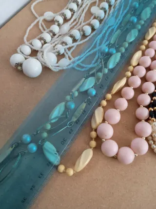 Set Collane Vintage Oro e Bianche