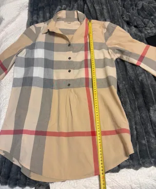 Camisa Burberry Cuadros Beige Multicolor