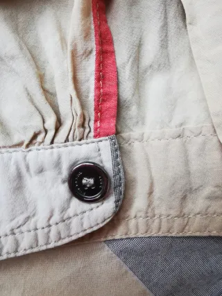 Camisa Burberry Cuadros Beige Multicolor