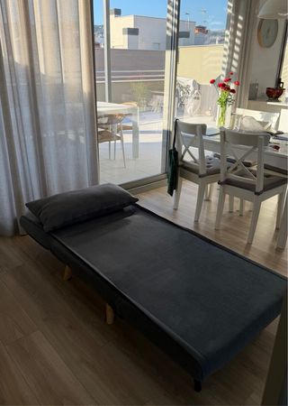 Sillón cama moderno gris - cómodo y práctico