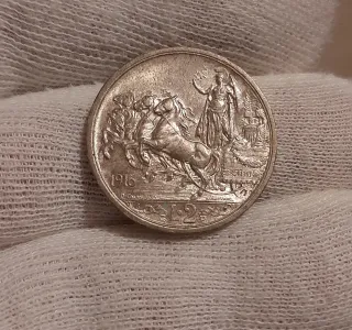 2 Lire Argento 1914 & 1916