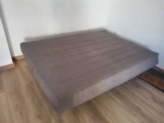 Sofá Cama Gris/Marrón