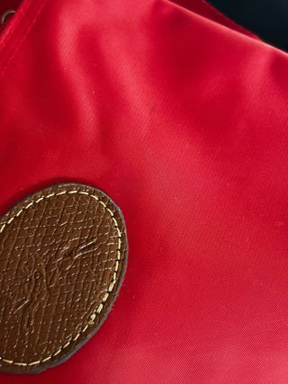 Borsa a busta Longchamp rossa