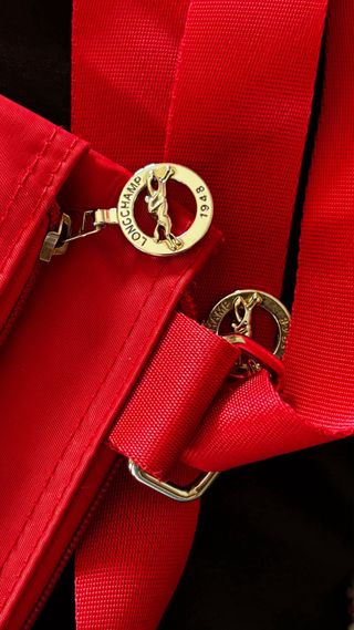 Borsa a busta Longchamp rossa