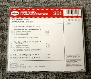 4 CDs Byron Janis Mercury Living Presence