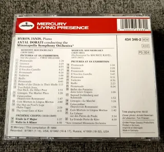 4 CDs Byron Janis Mercury Living Presence